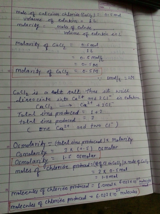 mole o calcim chlorde Gaco:5 m 1し mslan O:SM 10 15 Tatal tema produced total 1+2 duced 3 ( rme Ca2+ . and thro CI) 25 chlorid