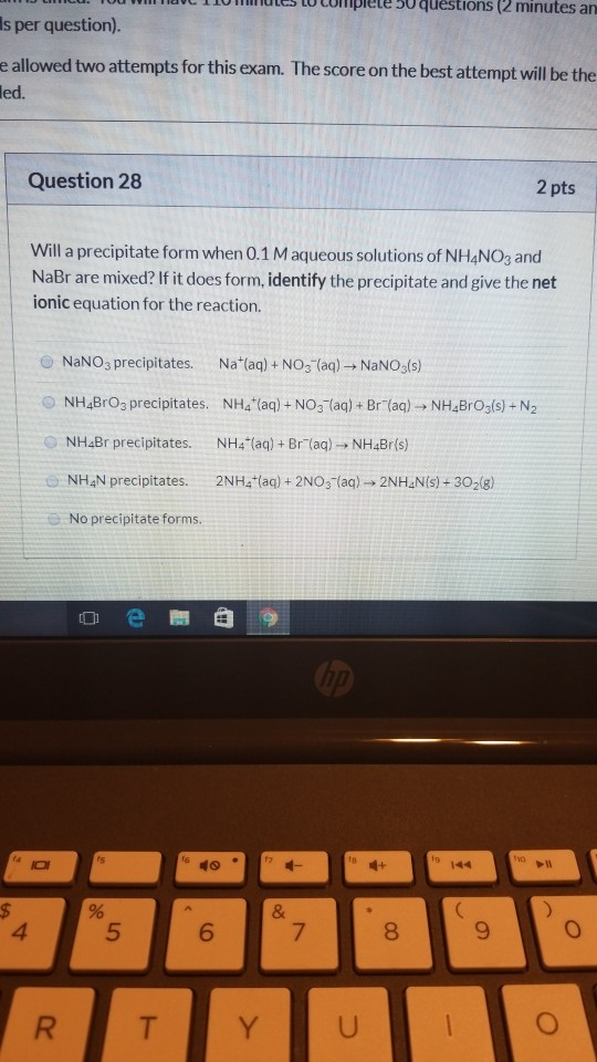 L LU Lumplete su questions (2 minutes an DI LU. TU W TUC TI Is per question). e allowed two attempts for this exam. The score