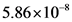 5.86x10 -
