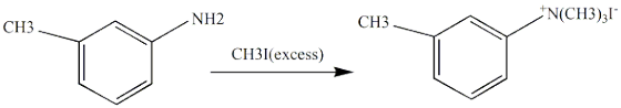 NH2 N(CH3)l CH3 CH3 CH3I(excess)