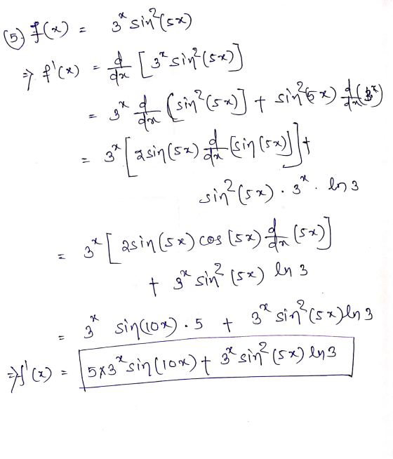 3 5) F(X) => f(x) da x d 3 da 3a sin?(sx) [3* sin?(52)] (sin?(5x)] + (5x)] + sintes) (sin (5x sin?(5x). 3*. lose 34 [asin(sx