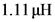 1.11 μΗ
