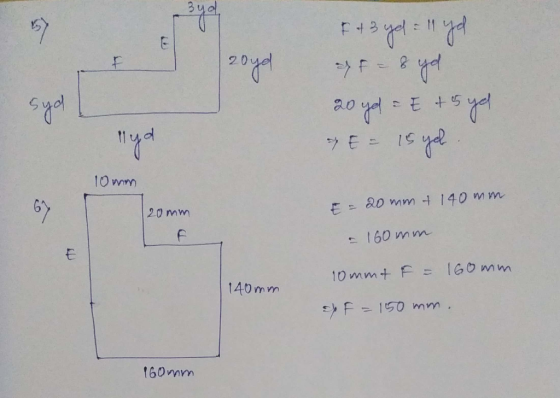 F+ 3 you 20 yd E = 15 yd 67 E= 20 mm + 140 mm 20mm - 160 mm 160 mm 10 mmt F = 140mm F = 150 mm. 160mm