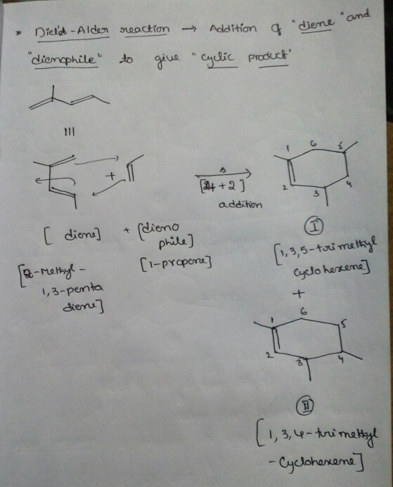 Dielet-Aida yeactton → Addition q·derne 3 addihom ,3,5-tou mety 1,3-penta よeru] Cyclohamama