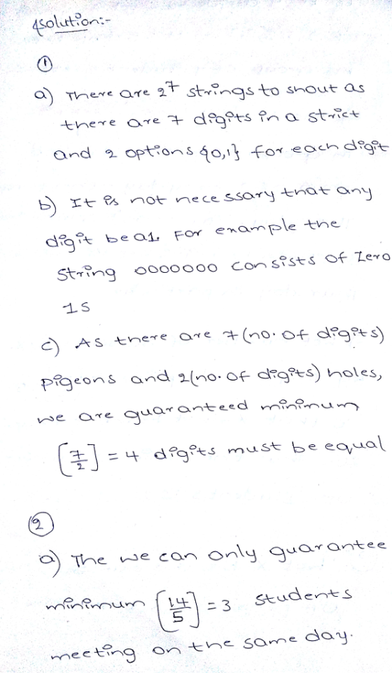 Sourtion a Tnere Ore stinsto shout as b) rt es not necessary tna taay dit beo1 Fo enaple the Stin 00000O con sists of Levo PRgeons and ns holes, 클 | = 4 dīgas must be e.ual a) Tne e cn only students
