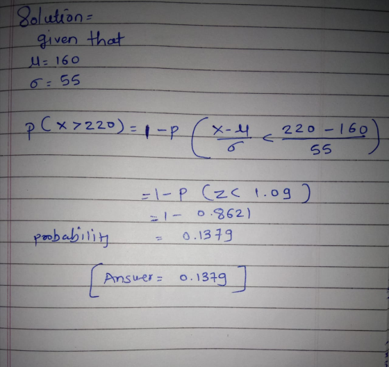 on= given that : 160 시 2 2 0-160 62) embalini 부 Ansu-er= o.1349