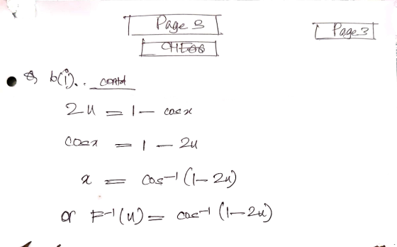 Page e Page3 CHES b). COAtod 2M Cos (2) (-2) ar F(u)