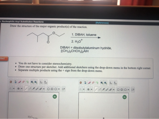 [References) Nucleophilic Acyl Substitution Reactions Draw the structure of the major organic product(s) of the reaction. 1.