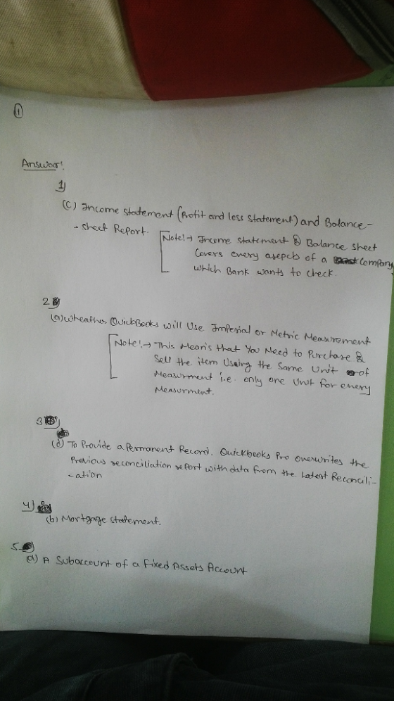 Answar! (C) Income statement (profit and loss statement) and Balance- Sheet Report Note! Income statement & Balance sheet Cov