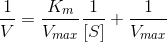 1 km 1. 1 v = Vmar [S] * Vmar
