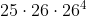 25 26 264