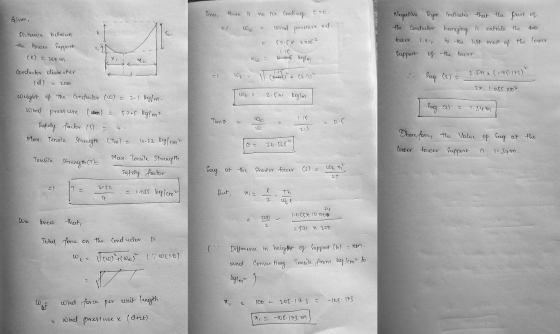 Since, there no ice coating to Given, Ww xd ore که Distance between wind pointure 57.5% 2x102 Negative sign indicates that th