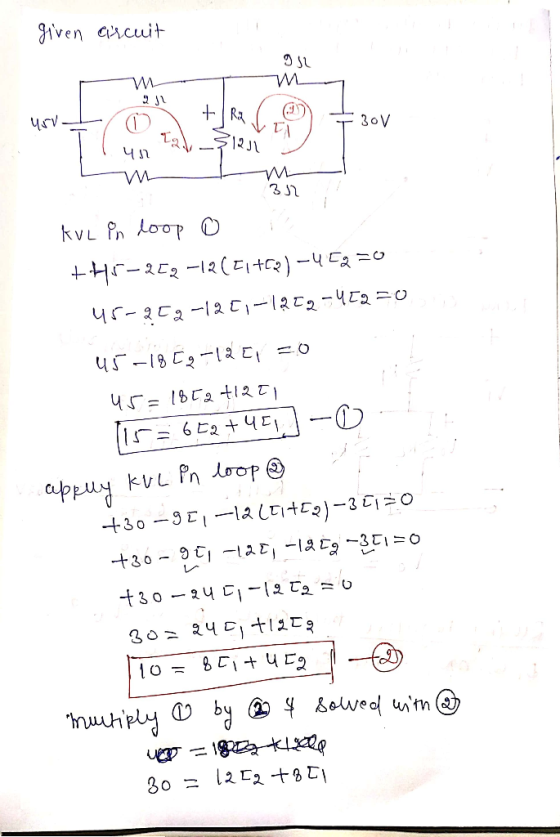 given arcuit DJu ( CV цгі + | Rя - - Ф. И Т. Зоу ta, 312 ЧП ги 331 KuL in doop o +нг– 2E2 -13 (Er+ca) -чCa =0 Чr- 2С2 -12С-12