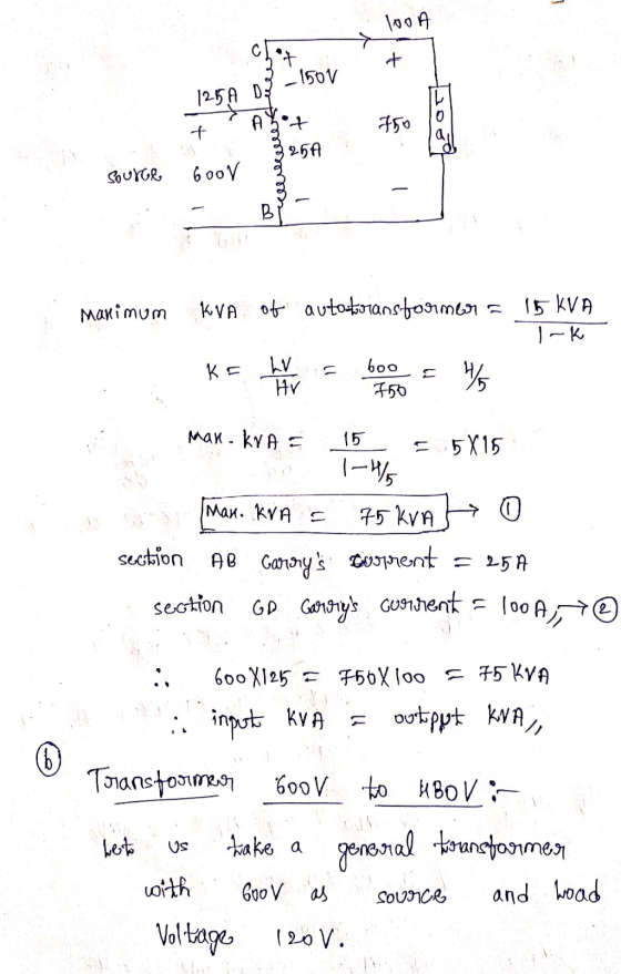 100A A DE Thoi ooo Source 600N Manimum KVA of auto-transformar a 15 KVA ke huyor = hotell MaxkVA = 15 = 5X15 1-1% Max. KVA =