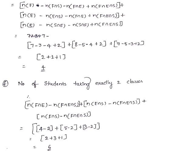 = nCF) at - n( Fns)-ACENE) +nCEnens)+ InCE) - nCEns) - ACFOE) + n(Foens)) + In (5) - nesne) - n(SOF) +nCENENS J = 7+847 - [7-