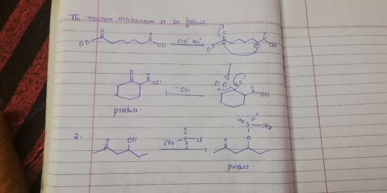 Th TIthm mithansm 2. OEF otr Et procduet CH3 a. OH CH3 Pieduct