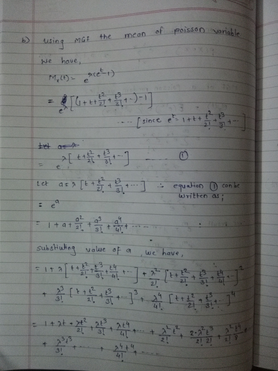 0isNanab MG the mean of poiss ing we have 0 written as 3) 4. | substi ujing value 아 q ,we have, 3 之1 21 2.19 31