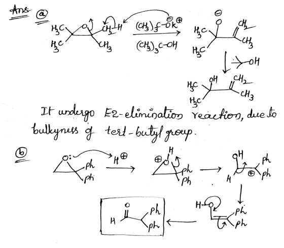 na the Tan riz (CH) sono (CH)₂C-OH HC co [TOH It undergo E2-elimination reaction, due to bulkyness ģ tert-butyl group.