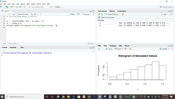 RStudio X Eile Edit ode ew Elots Session Build Debug Erohle Iools Help Project: (None) Go to file/function Addins Q3iR x Envi