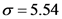 o=5.54
