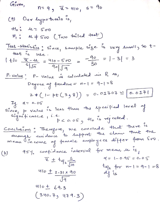 Glveu (A) Ouィ mp soo CT.oo tuled twり P- value Dearee mean inome female emplejees difter f*m S 95% conf.d en ce catenA 七 410土2.31 x ao