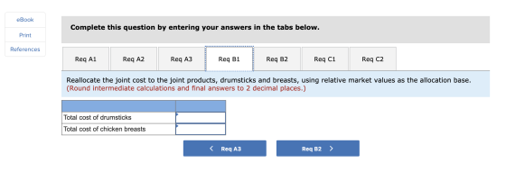eBook Complete this question by entering your answers in the tabs below. Print References Req A1 Req A2 Req A3 Req B1 Req B2