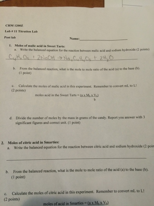 Write the balanced equation for the reaction betwe