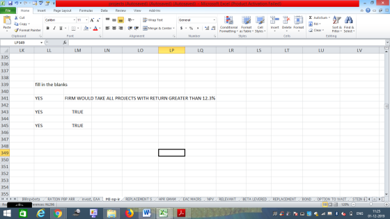 projects (Autosaved) (Autosaved) (Autosaved) - Microsoft Excel (Product Activation Failed) Data Review View Add-Ins File Home