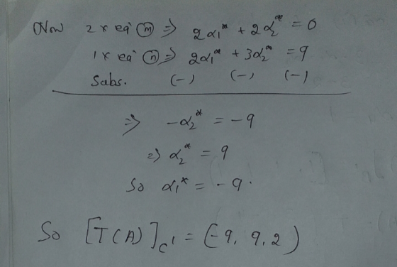 Now 2 x ea ) 2x + 24 = 0 2x +30 = 9 (-) Subs. (-) (-) -42* = -9 2) 2 * = 9 So l* = -9. So [TCA)] cl (9, 9.2)