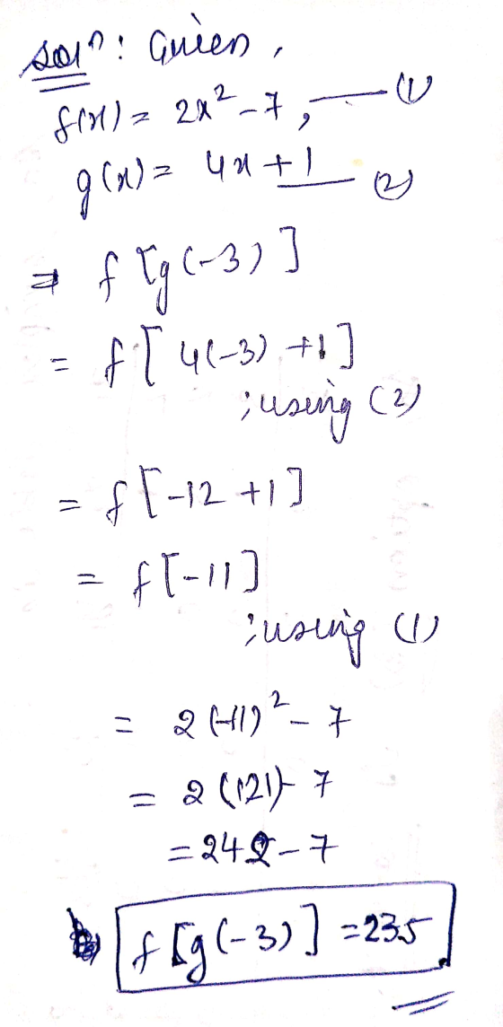 a sol?: quien , fr) = 2x²_7 g(x)= 2 uuti (-3) ] 2 f Tg (-3 46-3), +1] using (2) -12 +1] = FT-11) using ft U = 2+102_ = 2 (121