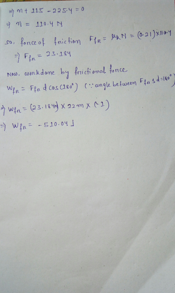 So , fence of friction (621):110 Fh.- PkN Fin= 2.3.184 etu) e.RM ,凡