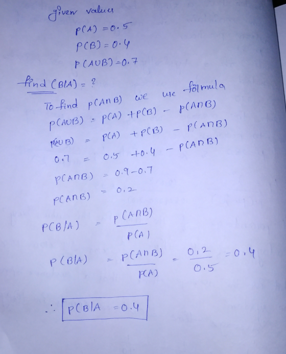 ven valu pCA) =0.5- e ute e-rol mul lo-find pCAnB) PCA ) KA) O.S Etela