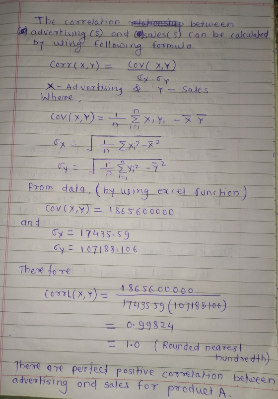 formula The correlation relationship between Los advertising (5) and cesaless) can be calculated by wing following Corr(x,y)