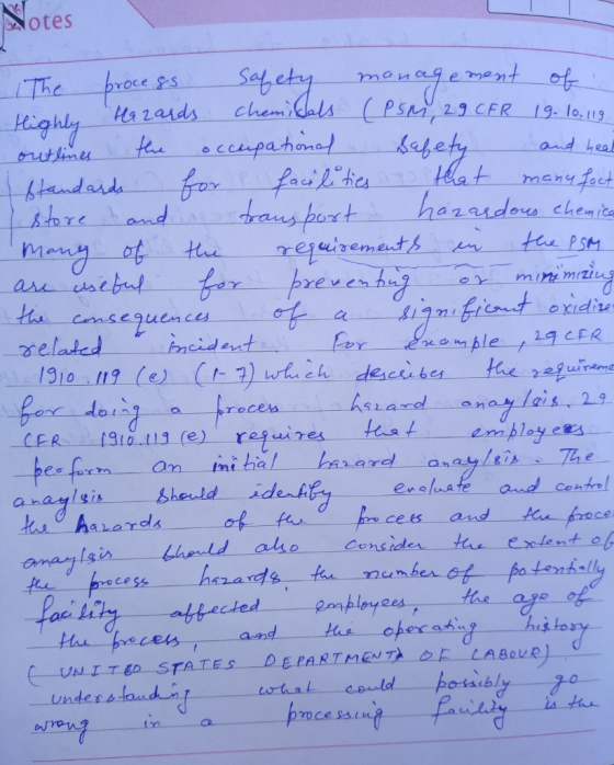 otes Self ety manngeren chemidals (P SM The S Highly ta zasds rutlines 29 CFR 19-l0,119 keaty ecceupahone and hea elat many f