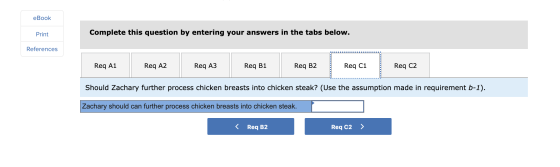 eBook Print Complete this question by entering your answers in the tabs below. References Req A1 Reg A2 Req A3 Req B1 Req B1