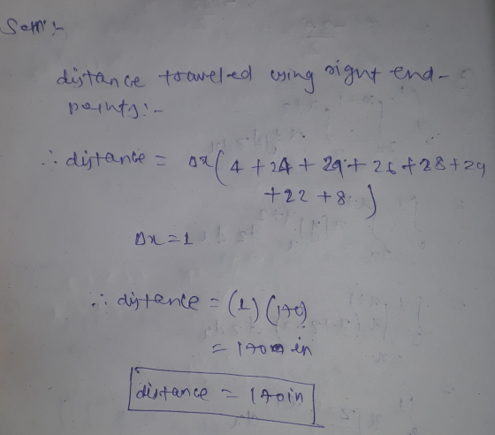 Som distance traveled using sight endas points in distance = a(4 + 24 + 297 26 of 28+29 +22+8. Daa1 st - 1oom in distance - l