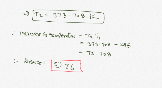 а 12 = 373 - 70 % C - increase in temperature = T2-T = 573 - 70% - 29% = 7S. 10% - Нhsocc : 2 10