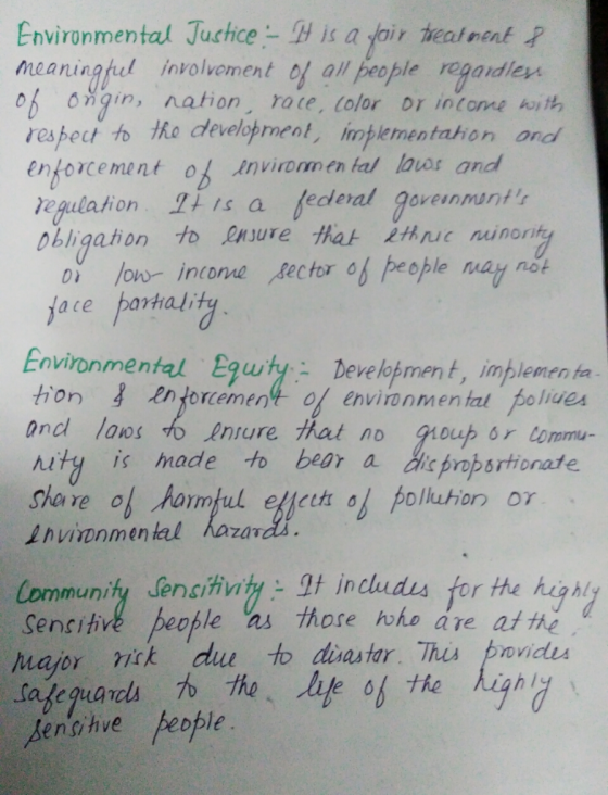 Environmental Juchce-is a fair reatnent meaningfel involvment of all people regaidles oh ongin, nation, rate, (olor Dr intome