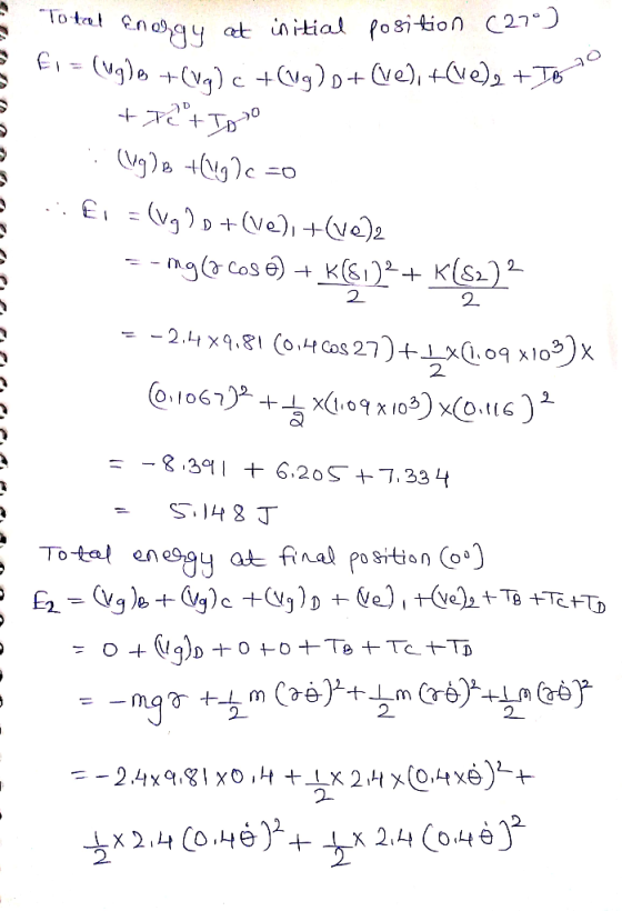 To tal at in itial fosition C27°) E=Vg)e +(vq) c +g)p+ve), +e) D (g)в +lg)c- -(Vo),+ye)2 D + 2 CoS 2 -2. xq.8 (o,4 Cos 27) x0