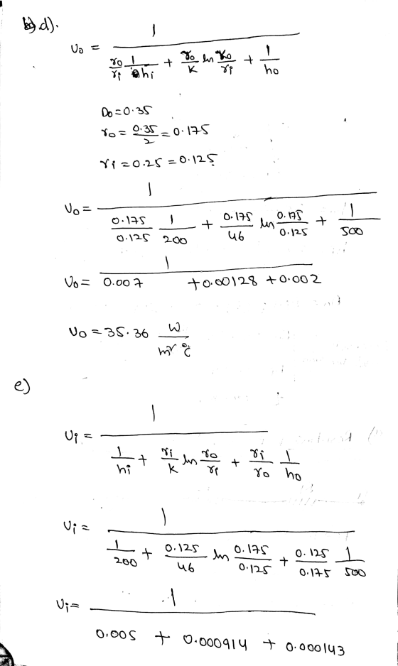 6)d). o 100 + Do in Ko 8 + ho rihi Do =0.35 bo = Q35 _ 0-17S Yi =0.25 = 0-125 Vo 0 17 0. + 0.3S } 125 200 les + u6 0125 STO
