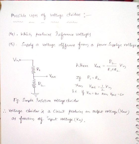 Poss: ble uces 아 volta3c divider voltage dweten :- uppla Voltage d V: Prte Out Voltage divider, a Circuit pndacy an ulpurvtagu(Vnr) 04 trackie) input veetege (Vin)