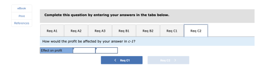 eBook Print Complete this question by entering your answers in the tabs below. References Req A1 Req A2 Req A3 Req B1 Req B2