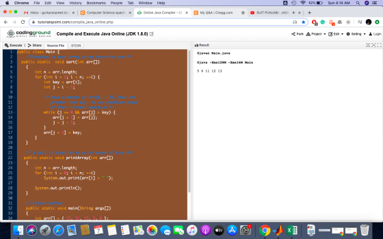 Chrome File Edit View History Bookmarks People Tab Window Help 62%O Sun 4:14 AM Q M Inbox - gurkaranpreet.sing X C Computer S
