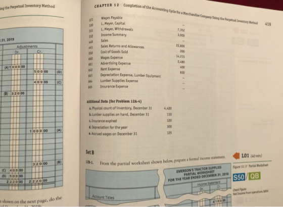 8 12 the Perpetual Inventory Method CHAPTER 12 C Completion of the Accounting Oyde for a Merchandise Companying the e n try 4