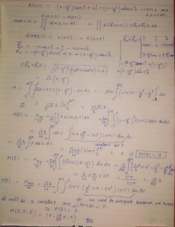 R(u, v) (2-4) cosv + uſ +(2-42) sau R-12051 and Scary, 2) Ocvs QTI K(4+1) mass - N - SS Schy, z) ds Sol s(Ř (4N)) 11 Rux Rull