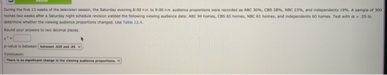 During the first 13 weeks of the television season, the Saturday evening 8:00 PM to 9:00 PM, audience proportions were record