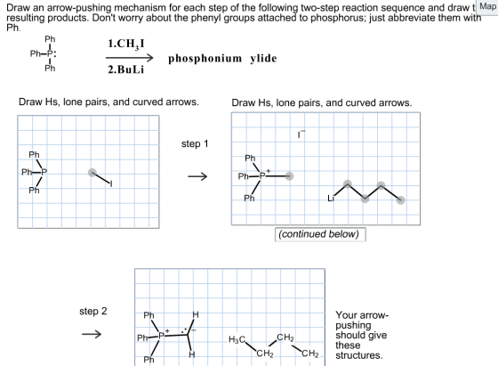 Draw an arrow-pushing mechanism for each step of the following two-step reaction sequence and draw t Map resulting products.