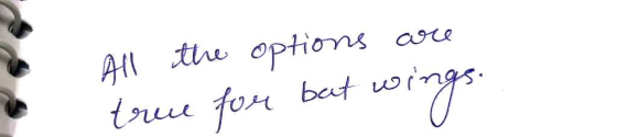 All the options are true for but wings.