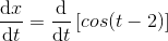 dir dt (cos(t dt 2)]