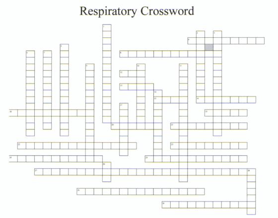 Respiratory Crossword